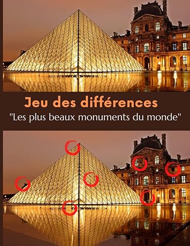 Jeu des différences: Les plus beaux monument du monde à (re)découvrir avec le jeu des differences pour adolescent, adulte ou senior | Cherche et ... pour les ados, adultes et personnes âgées