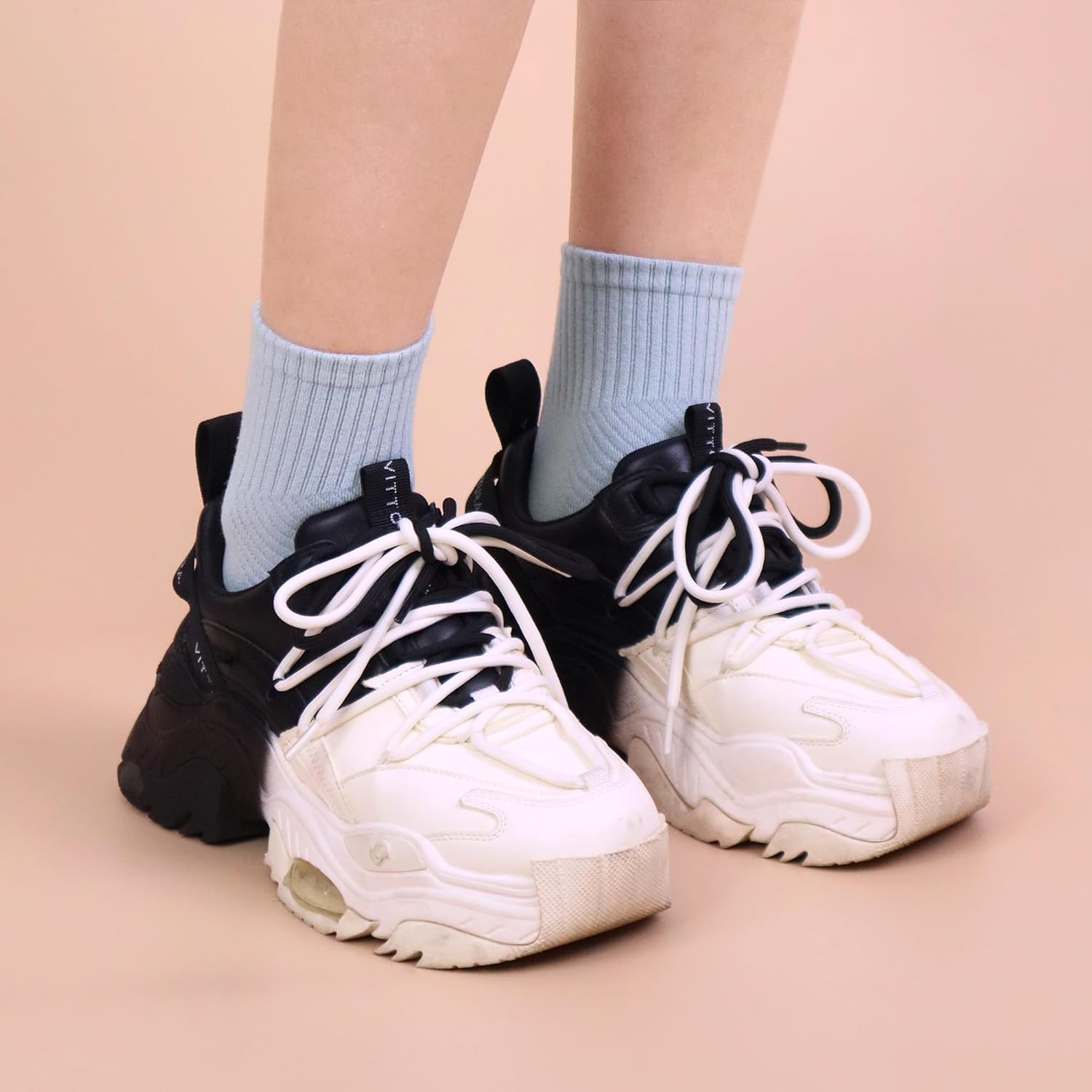 SERISIMPLE Women's Bamboo Viscose Above Ankle Thin Socks Quarter Mesh Design Breathable Anti-Odor Summer Socks 5 Pairs - Image 6