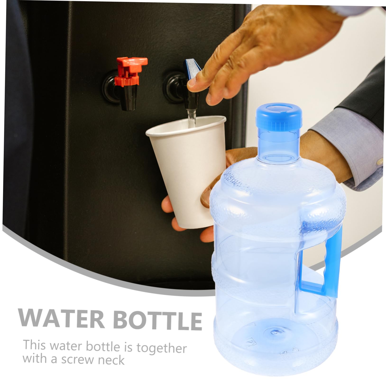 5 Liter Wasserflasche PC mit Griff für Transport im Auto