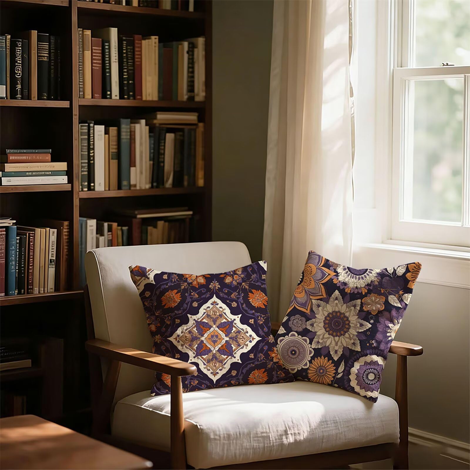 Générique Housse de Coussin Canapé Noir 60x60cm Exterieur Impermeable Nordique Taie d'oreiller Décoratif Aesthetic Housse Coussin Decoration pour Chambre Sofa Jardin Balcon Terrasse Lot de 2. P-4520