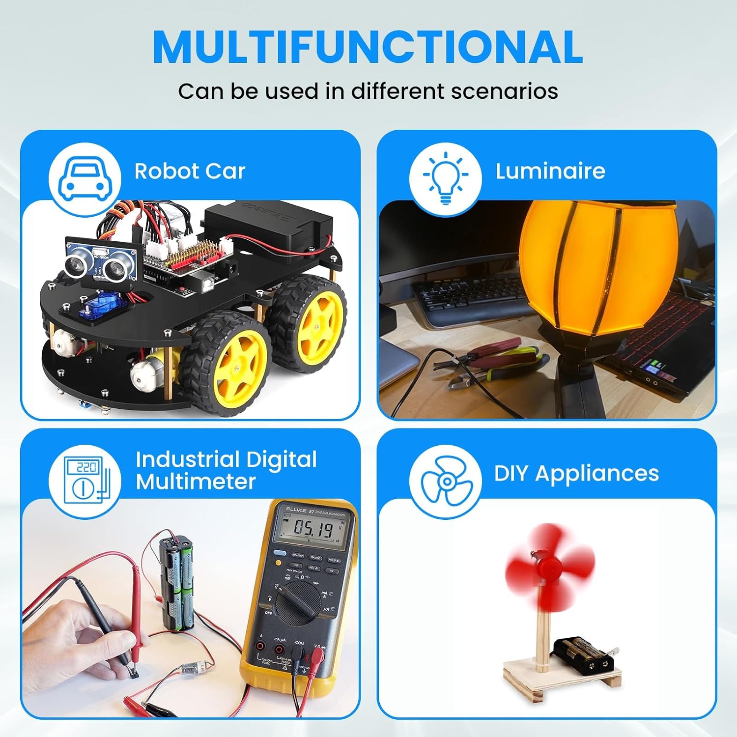 SDTC Tech 2 x 1.5V AA Battery Holder with Wires, 3 Volt Battery Case Box with ON/Off Switch, 3V Battery Holder with Leads and Switch, 4 Packs