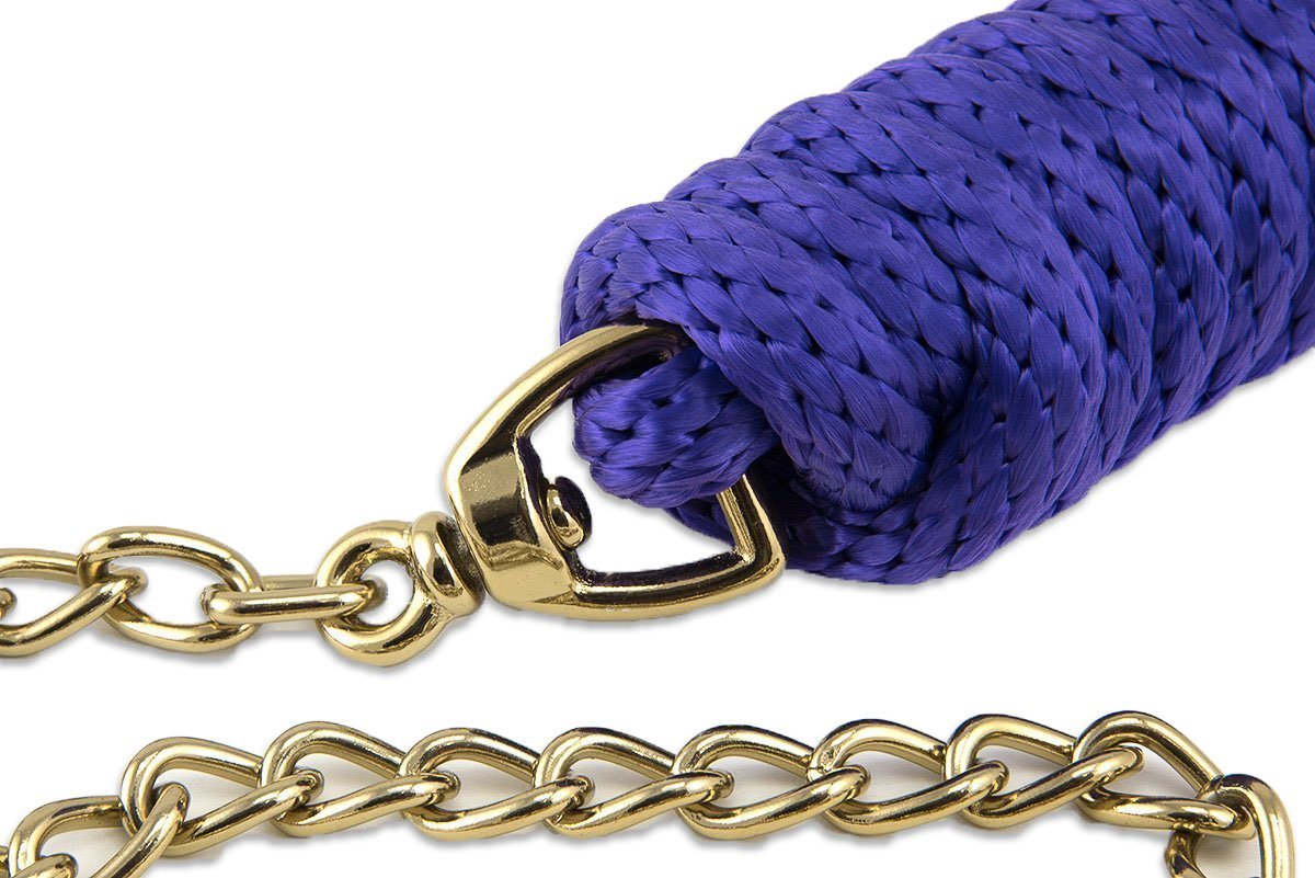 Basic Poly Führstrick mit Kette, violett