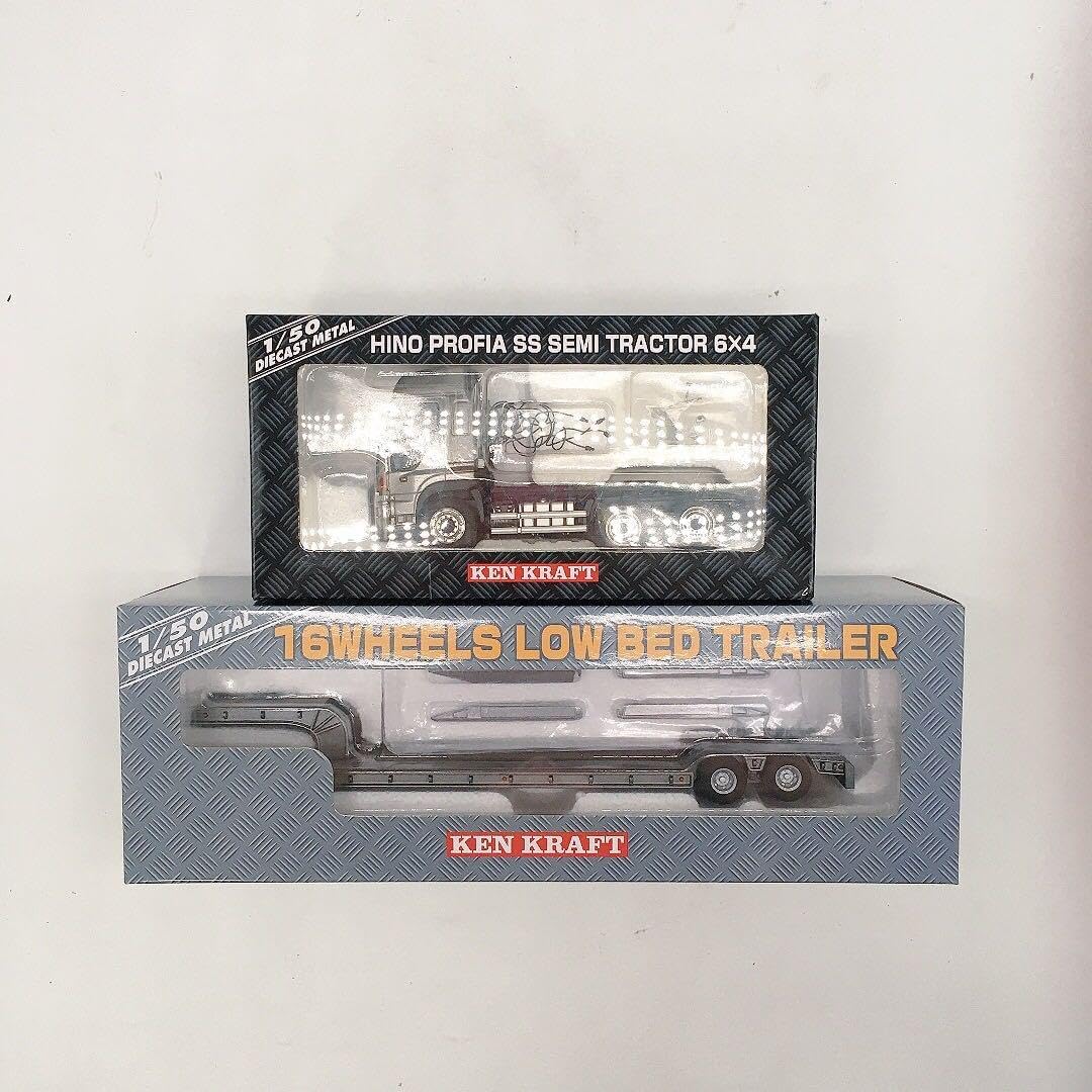 150 日野プロフィアSS セミトラクター 6×4 トレーラーセット プラッツ