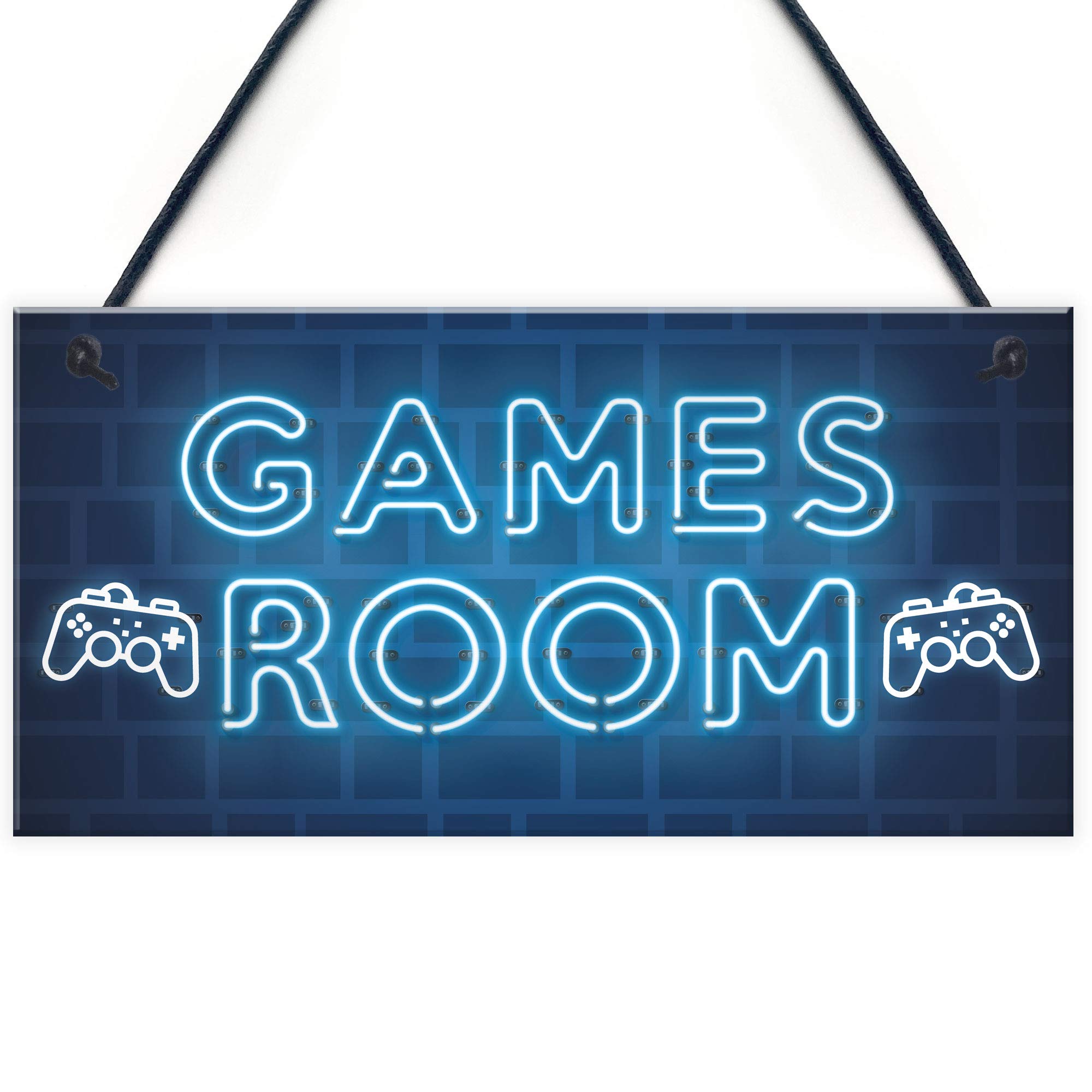 Red Ocean Gamer Gift Gaming Sign Man Cave Boys Bedroom Decor Boys Bedroom Sign Gift For Son