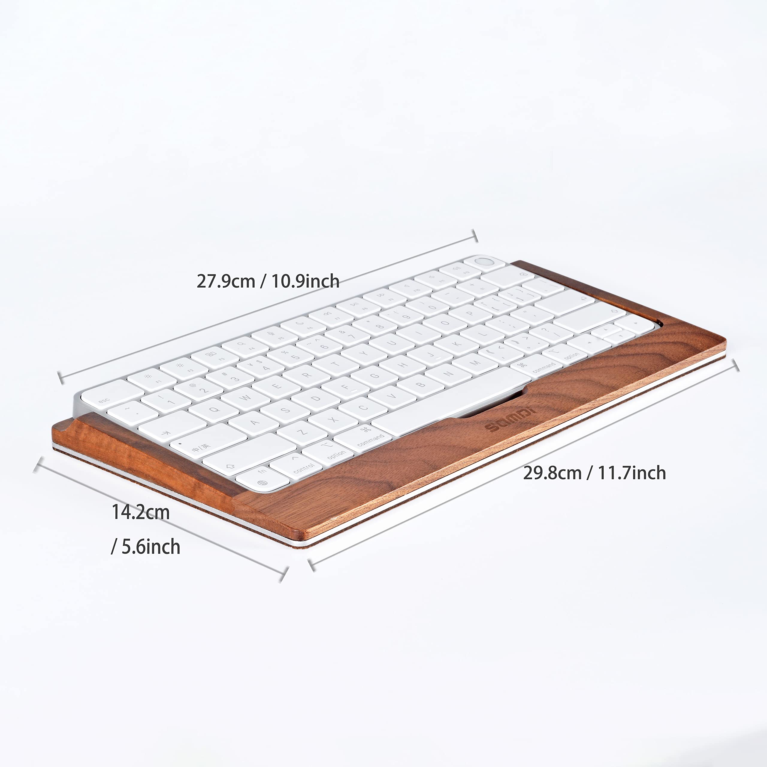 Amazon.co.jp: SAMDI 木製キーボードトレイ、3世代iMacスタンドベース