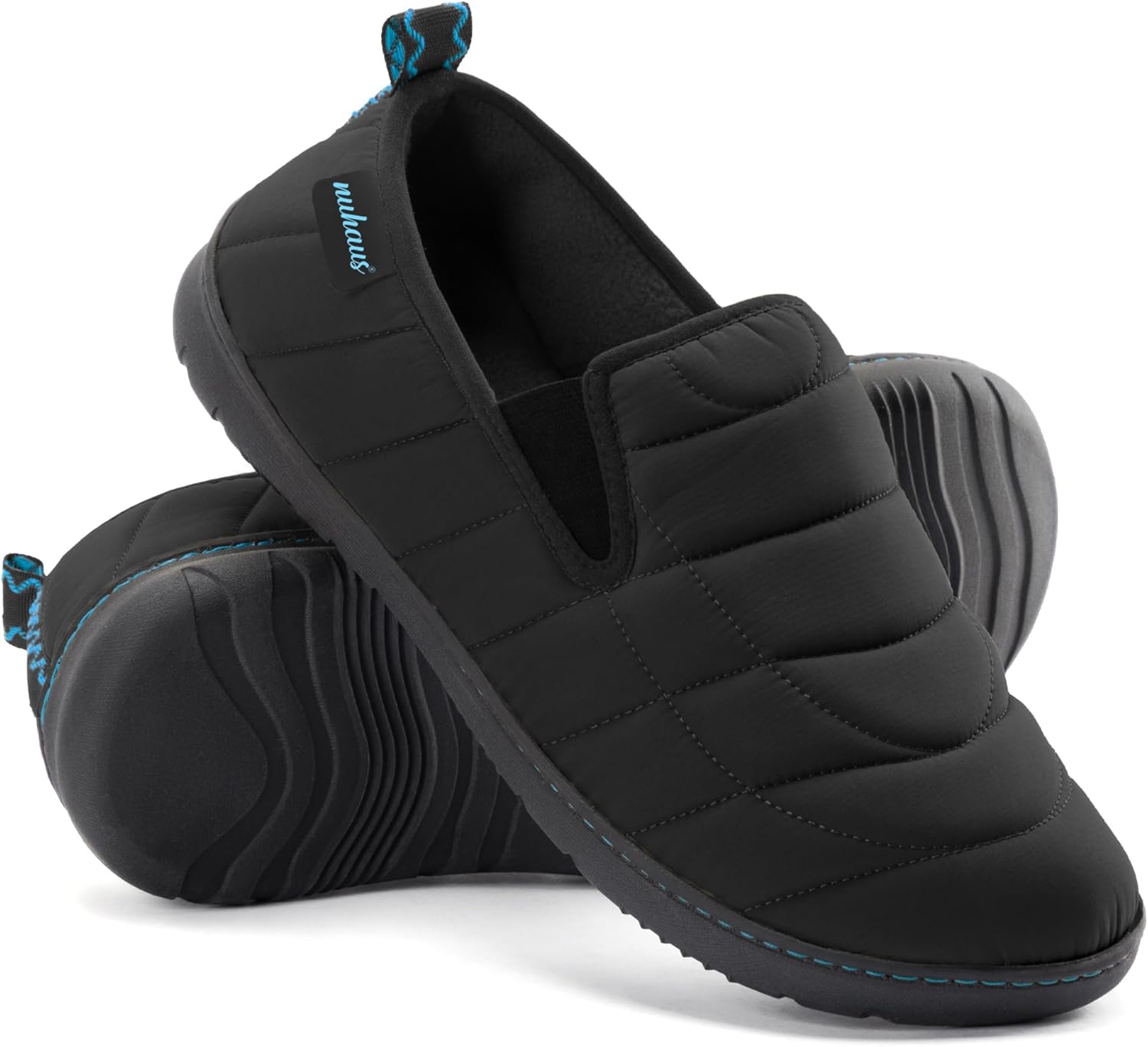 Nuhaus Mens Slippers Outdoor Memory Foam Slip On Indoor House Shoes Loafers