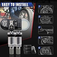 Vista 4 de Autel TPMS Sensor MX-Sensor Sensor de presión de neumáticos 1-Sensor 315MHz +433MHz Sensor de reemplazo de neumáticos de doble frecuencia Sensores