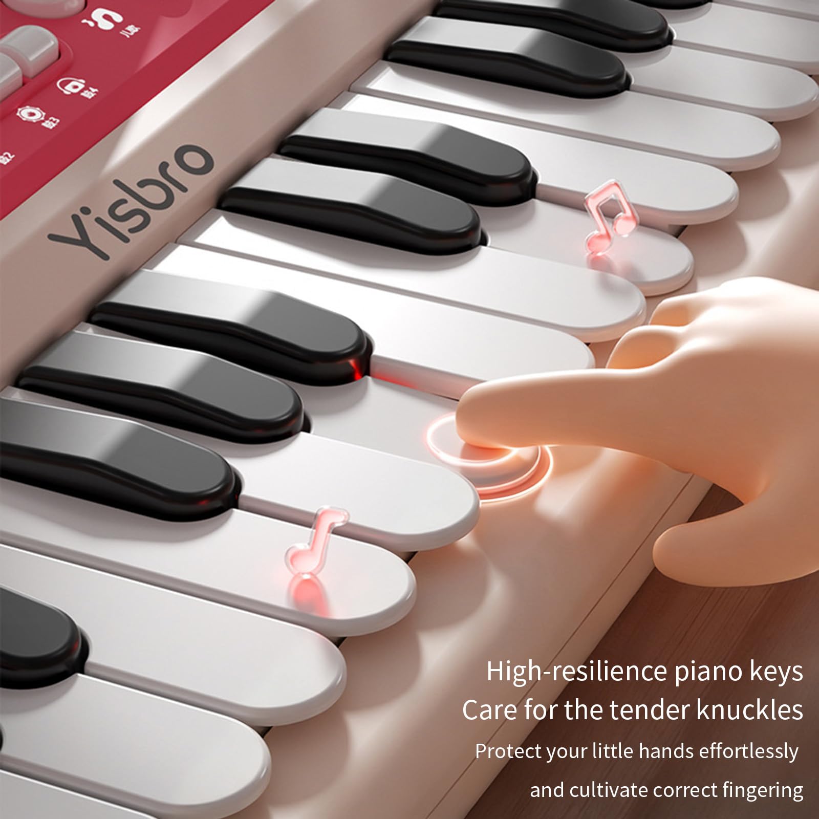 Teclado electrónico de Aprendizaje Inteligente, Juguete Musical para niños Estudiantes con múltiples Tonos, Instrumento Musical, Piano de Juguete, Teclado Realista