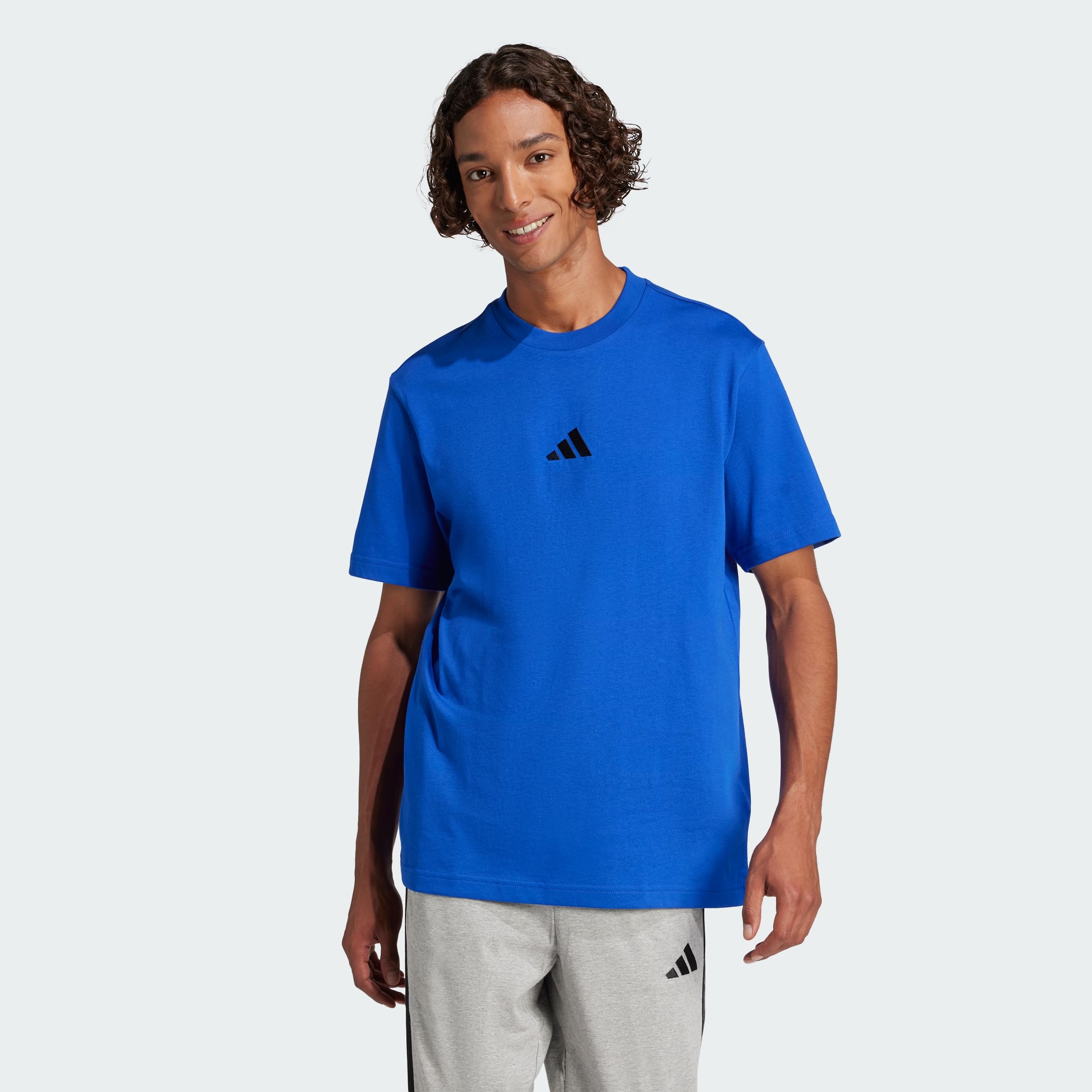 Adidas Herren Essentials SMALL Logo Single Jersey Tee