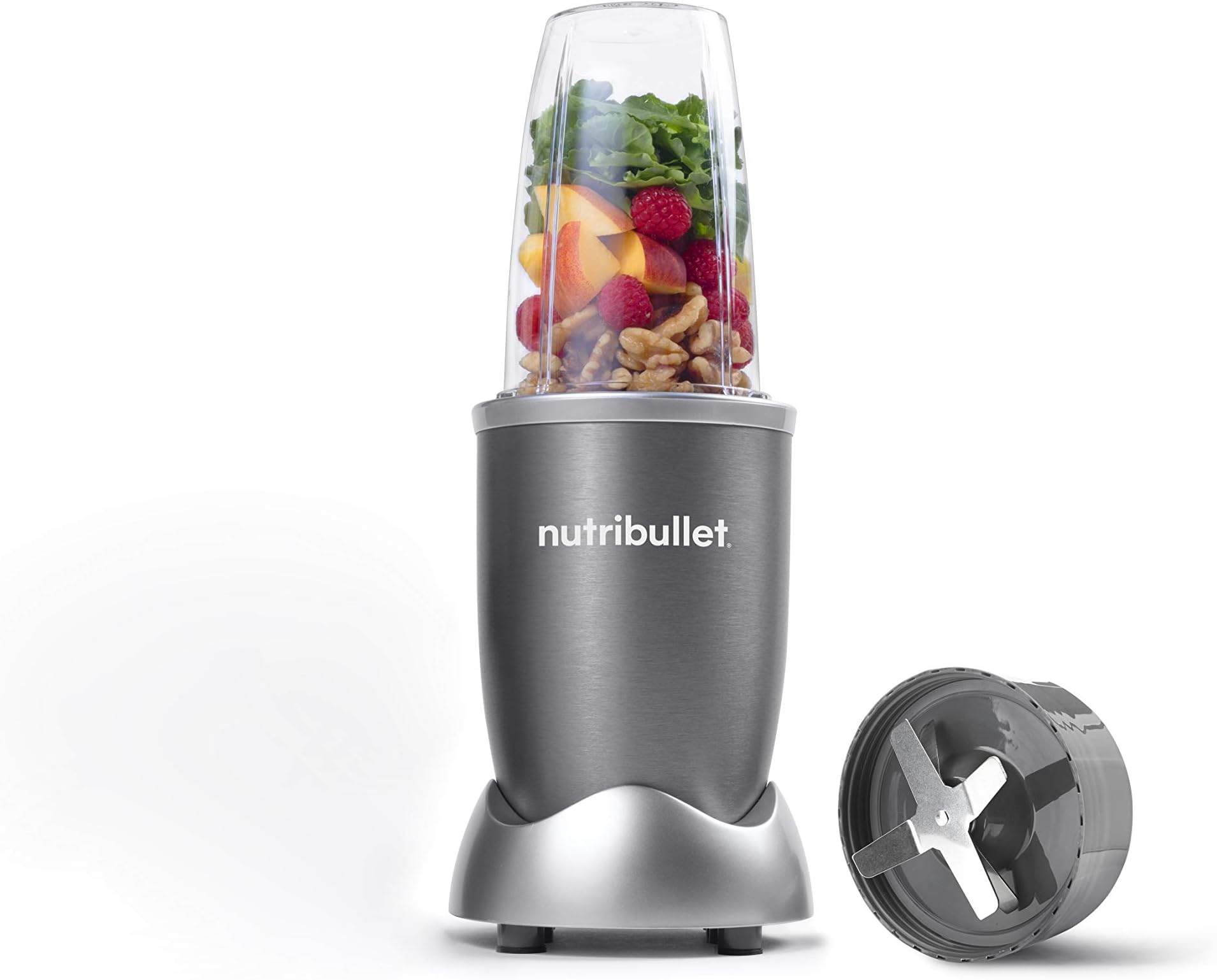 NutriBullet Mixer Blender, 600W, 5 Jars (Grey)
