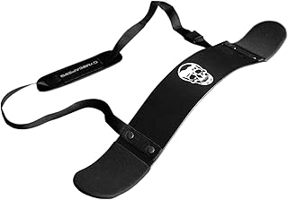 Gymreapers Bicep Arm Blaster -Thick Aluminum Support Bicep Curl Isolator w/Contoured, Padded Edges - Adjustable Bicep Bomber for Weightlifting & Bodybuilding (Black)