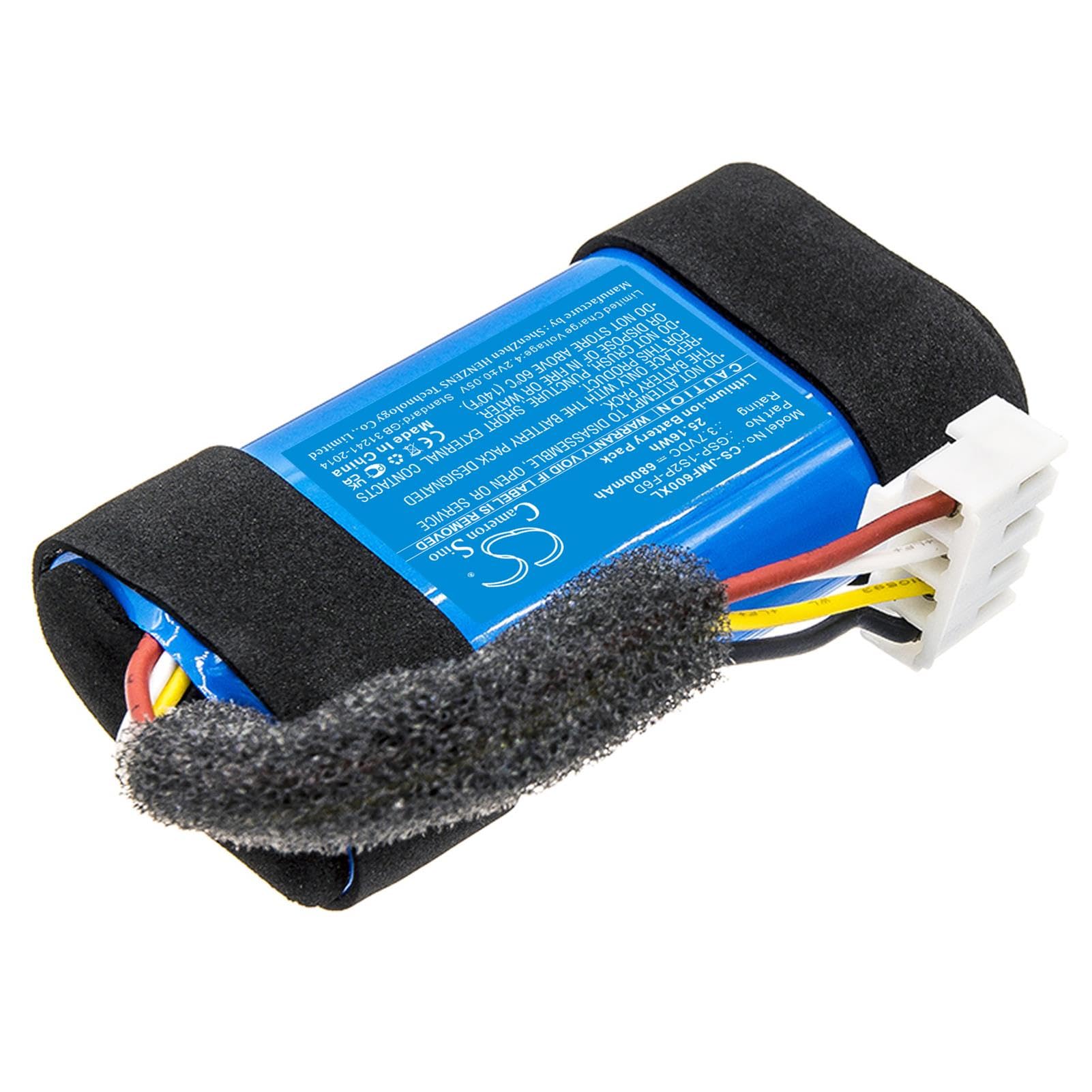 Henhaoro 6800mAh GSP-1S2P-F6D Speaker Battery for JBL Flip 6 JBLFLIP6BLUAM JBLFLIP6REDAM