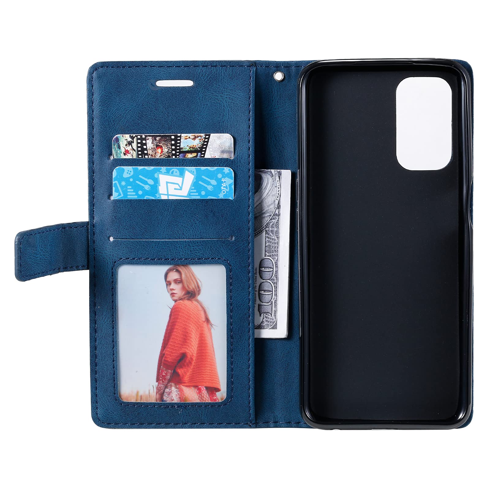 SONWO Cover Portafoglio In Pelle Per Oppo A54/A74/A93 5G - Con Supporto E Slot Carte (Verde)