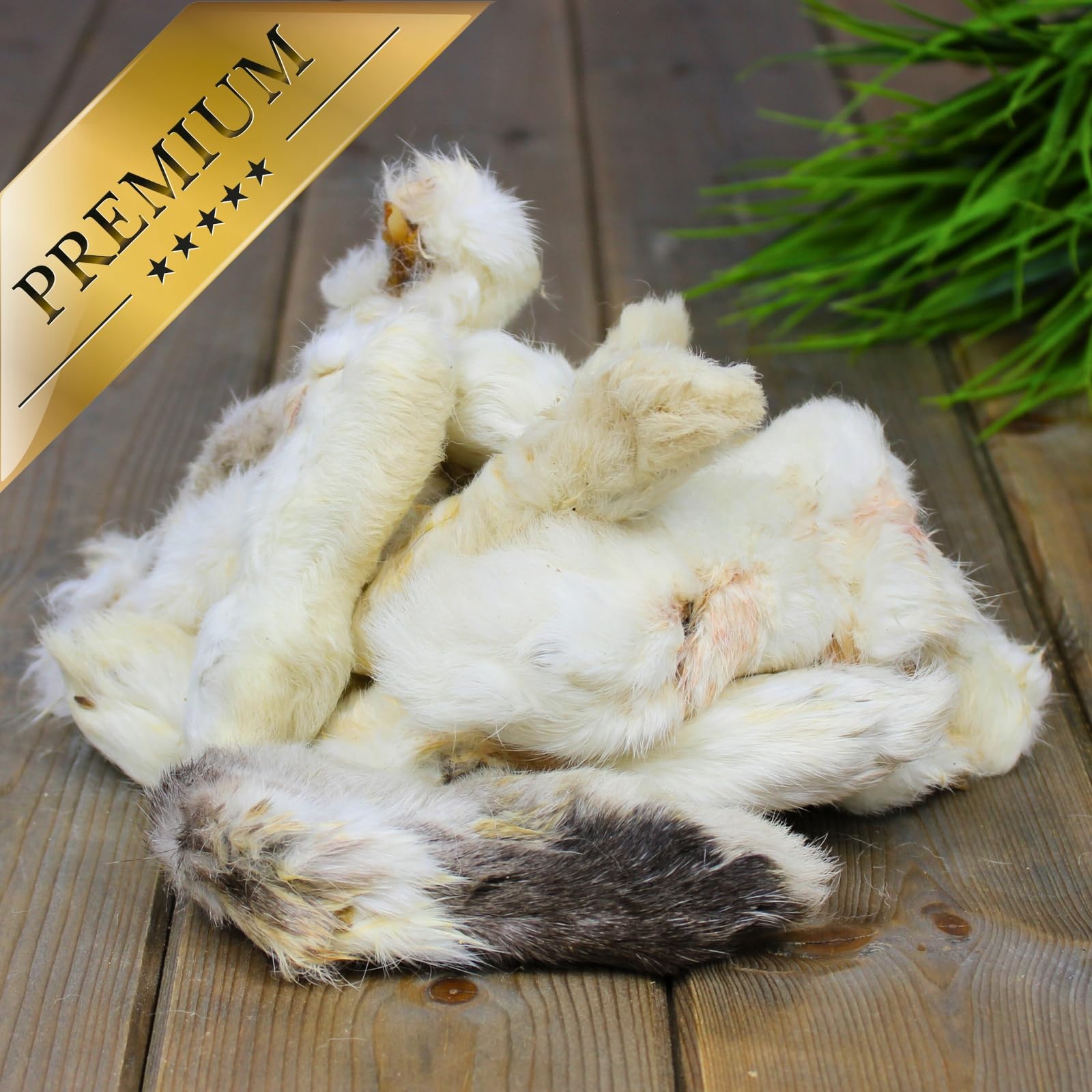 Lyra Pet® 5 kg Kaninchenpfoten mit Fell getrocknet - Kausnack für Hunde | Naturbelassener Kauartikel mit Fell – Proteinreiches Leckerli – Fettarme & gut verträgliche Belohnung – Aus 100 % Kaninchen