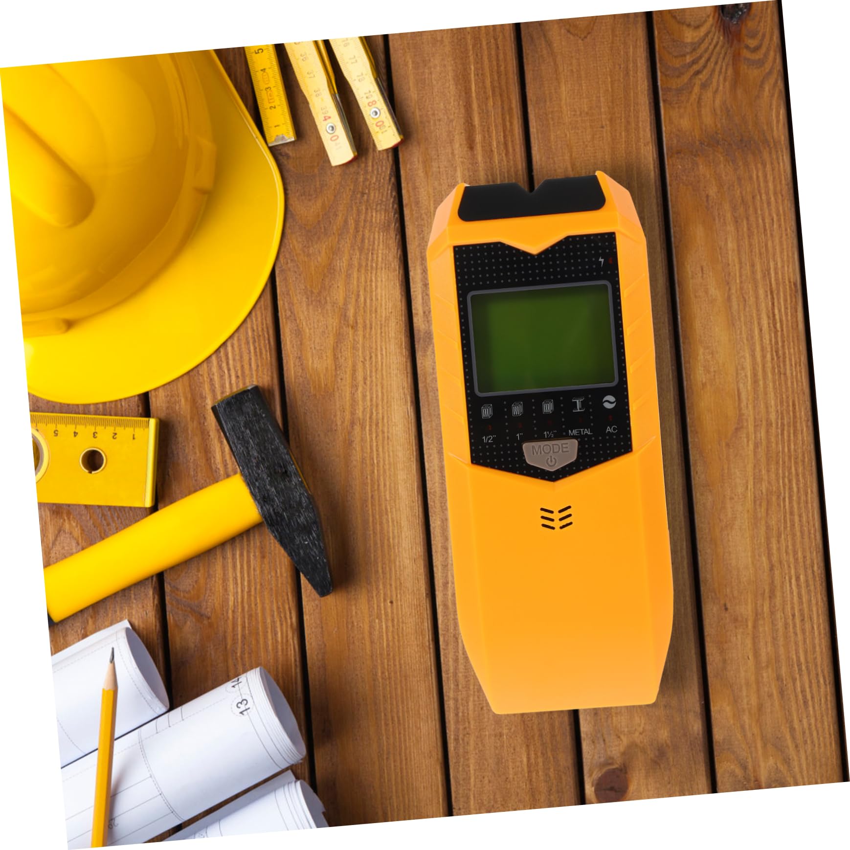NUOBESTY Rilevatore da Parete 5 in 1 per Legno e Metallo, Portatile Acustico, Rileva Montanti e Barre Armate, senza Batteria