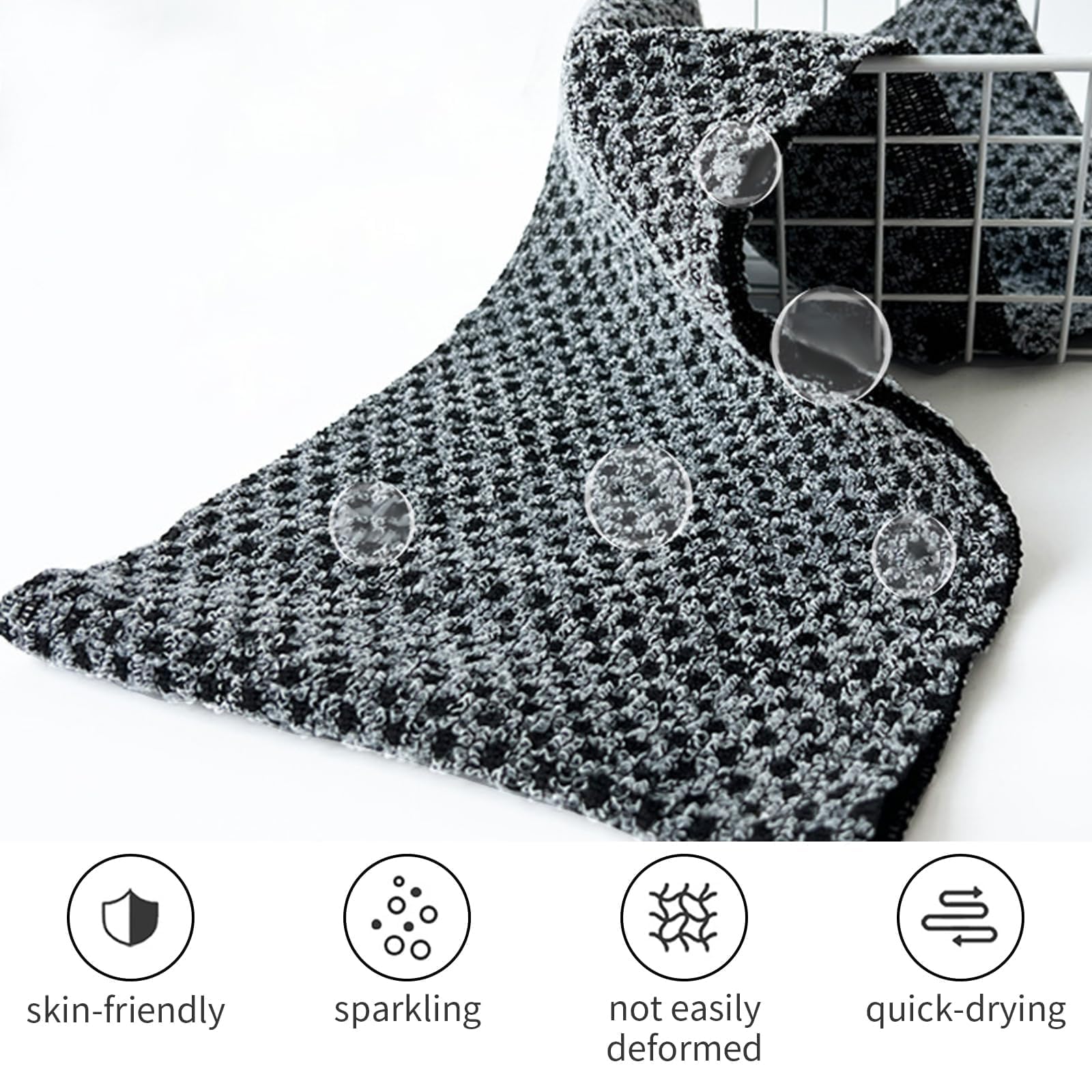 2 Pcs Japanese Back Scrubber Set, Exfoliating Shower Towel - Image 4
