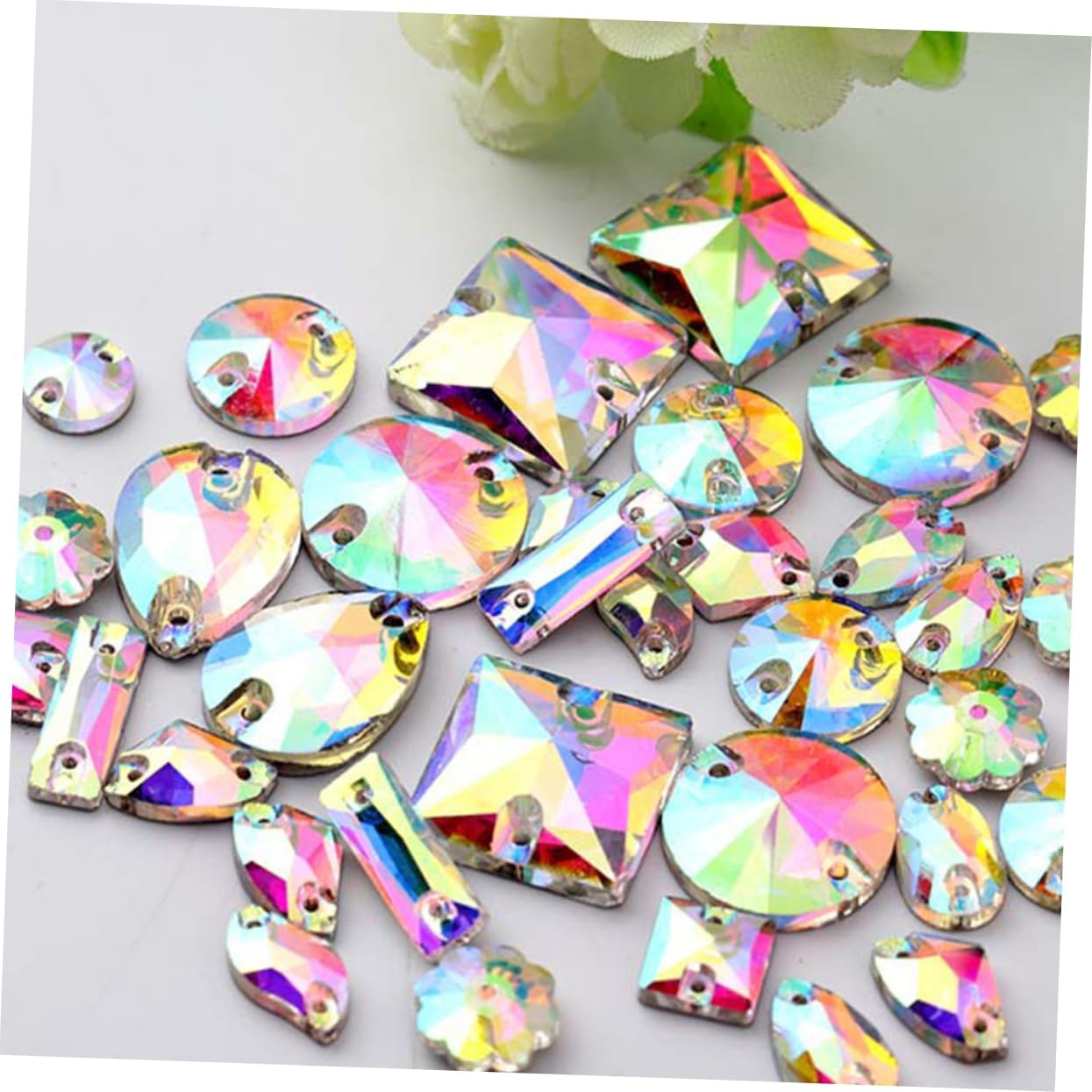 100pcs Sew on Rhinestones for Garment and Brooch Embellishment