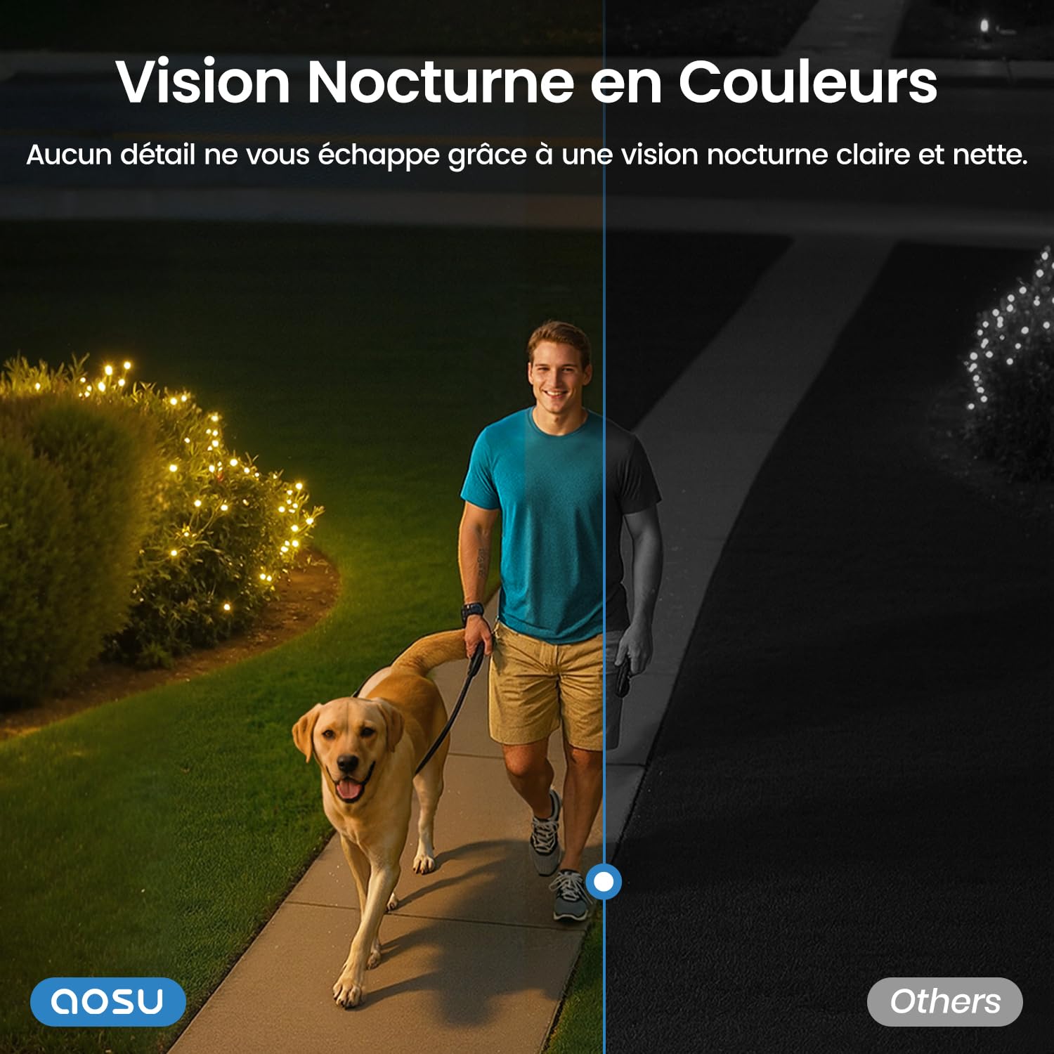 AOSU 2K Caméra Surveillance Extérieure sans Fil, Base+ 4 Cam, 32 Go Stockage Local,3MP WiFi Solaire Caméra Exterieur à Batterie, Panneau Solaire Intégré, Vision Nocturne Couleur,Détecteur de Mouvement