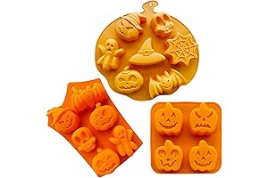 ulvbabi 3 Pcs Halloween Silicone Baking Mold