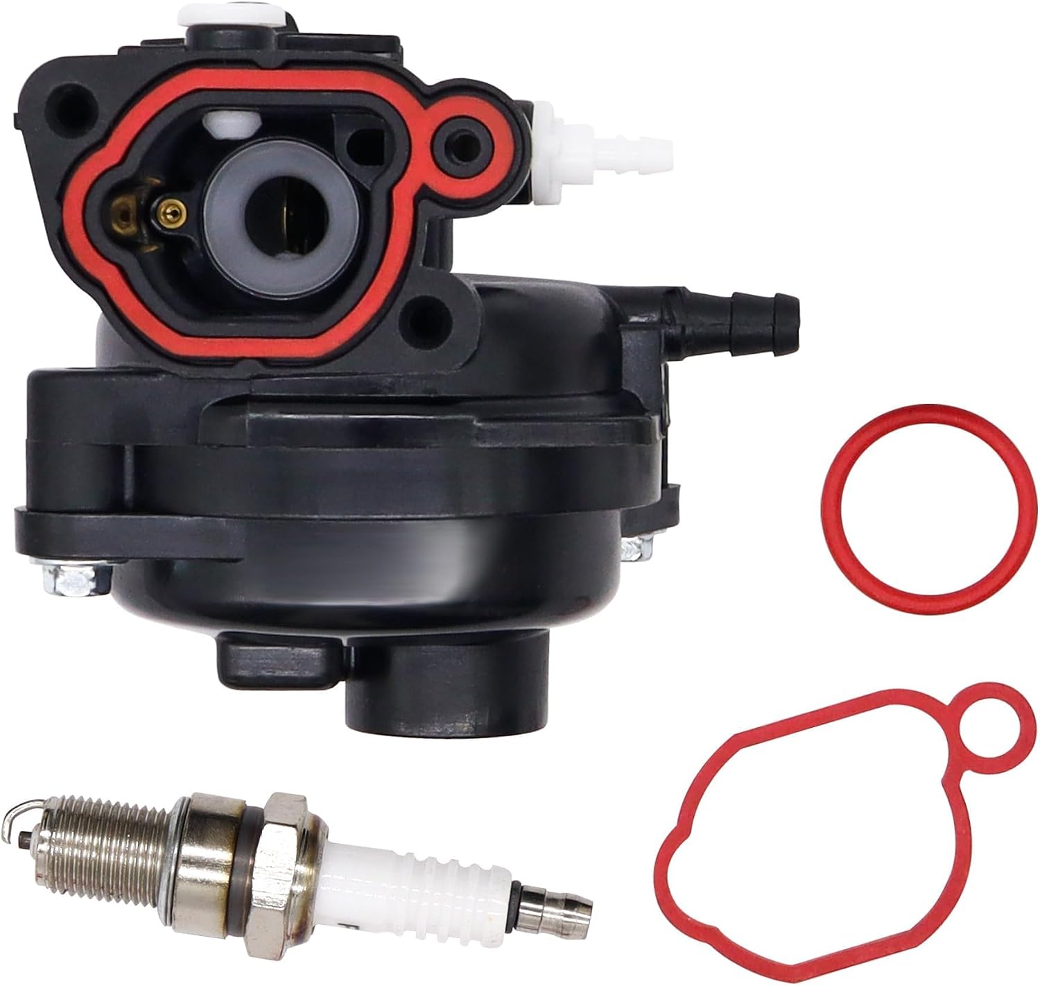 799583 Carburetor with Spark Plug Compatible with Briggs & Stratton 300E 450E 500E 550E 575E 600E 125CC 140CC 08P502 8P502 09P602 9P602 Replace 593261 590556 591160 591979 595656