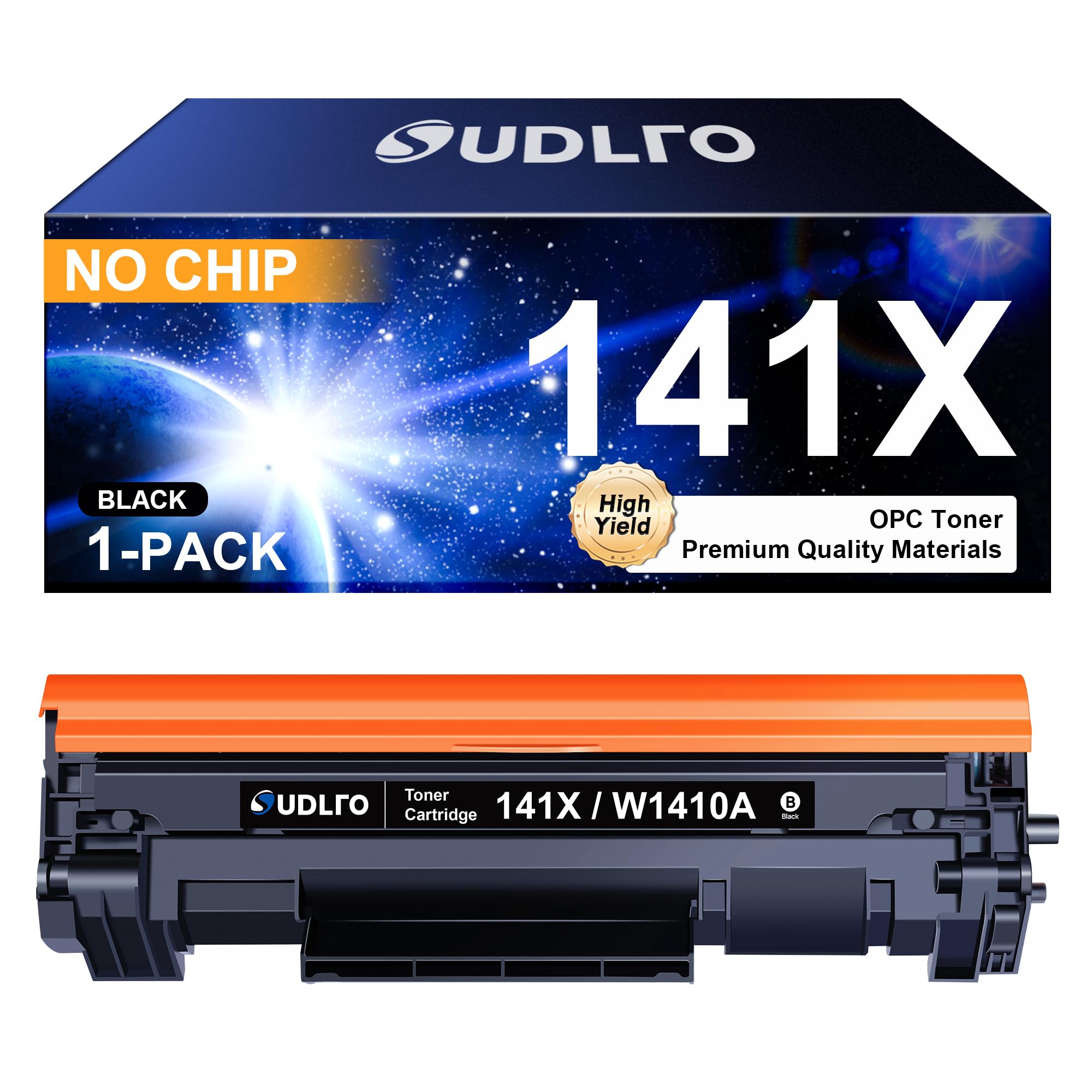 141X Toner Cartridge - (NO CHIP) Replacement for HP 141A 141X to Compatible with HP M110w MFP M139w M140w Printer (Black, 1 Pack)