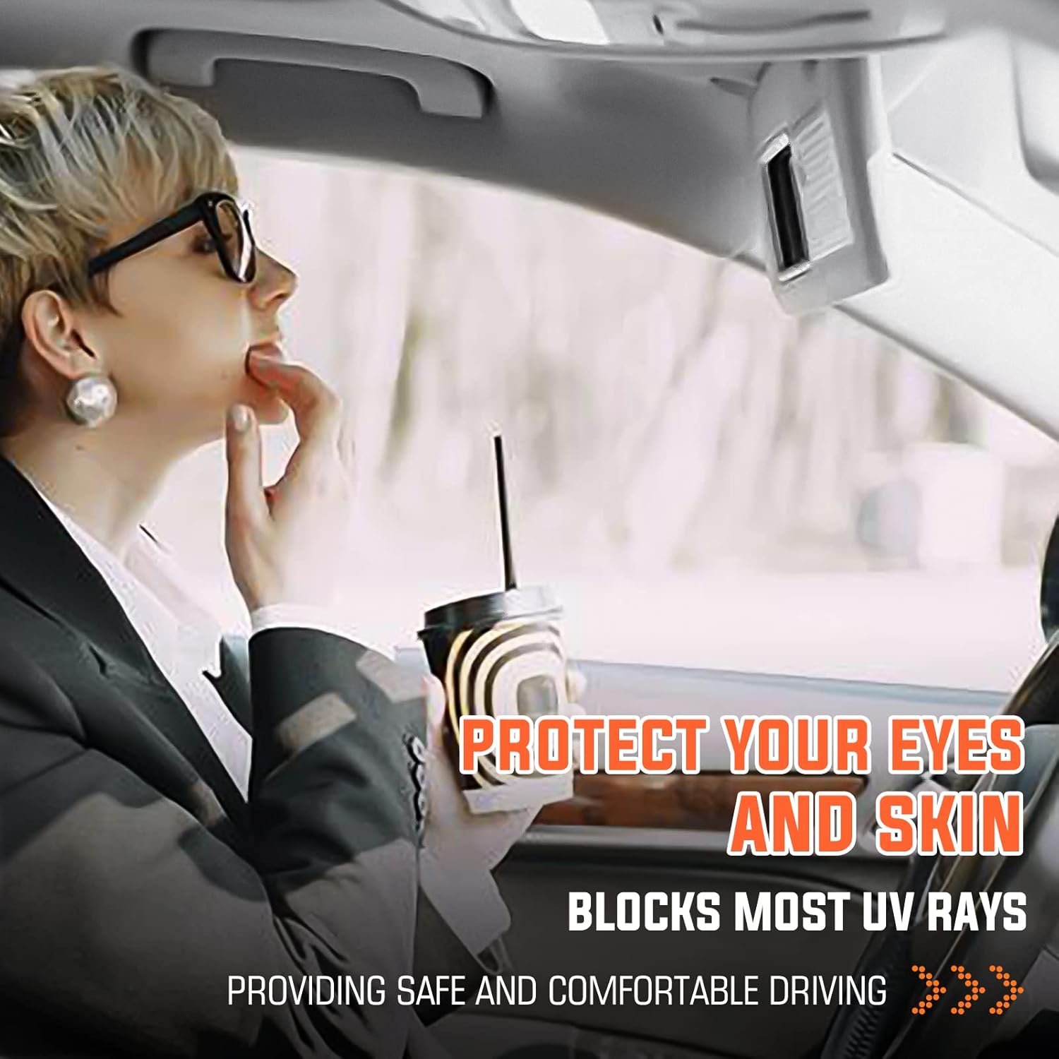 Youxmoto Grey Left Driver and Right Passenger Side Sun Visor with Light, Replacement for Nissan Pathfinder 2013-2018 / for Infiniti QX60 2014-2017/ for Infiniti JX35 2013, for 96401-9PB0A, 96400-9PB0A