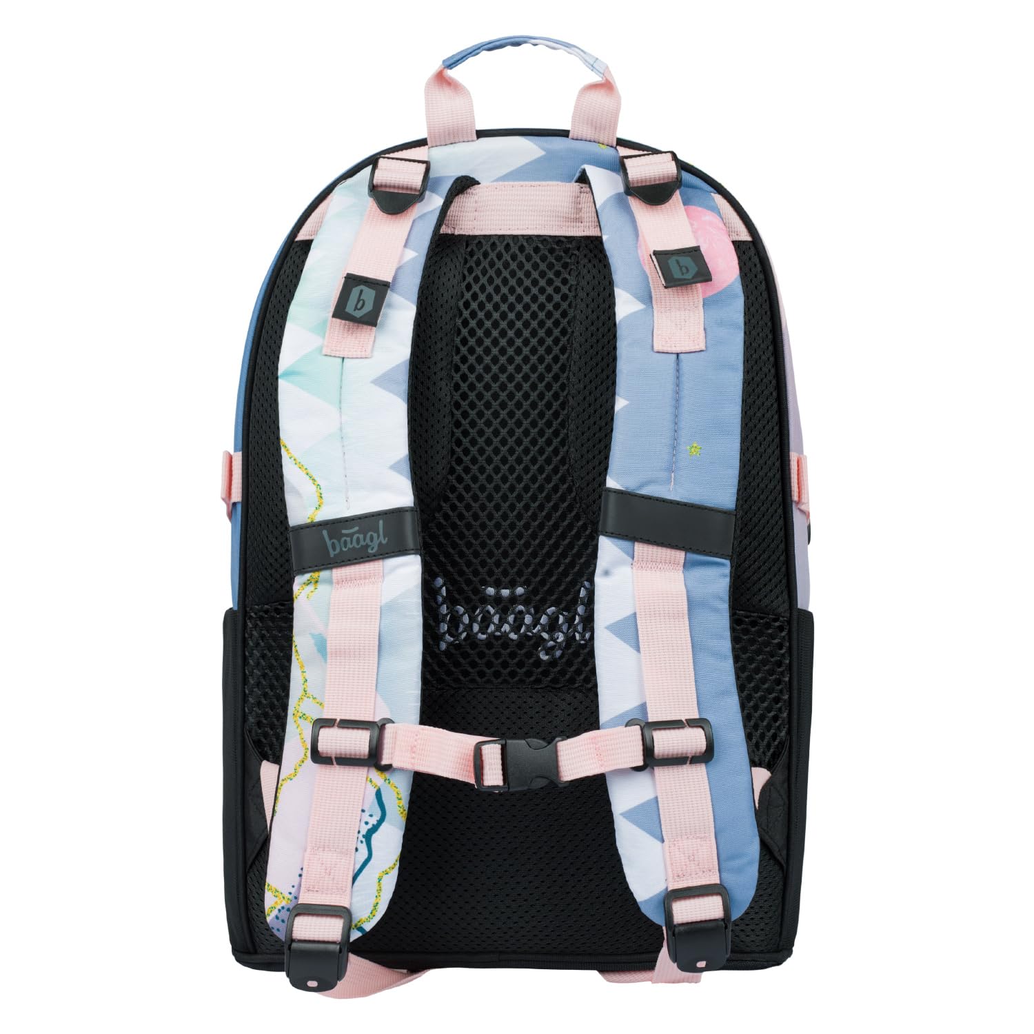 Baagl Juego De Mochila Escolar Para Niña, 3 Piezas, Mochila Escolar A Partir De 3ª Clase, Con Correa Para El Pecho, Ergonómica (Skate Moon), Skate Moon
