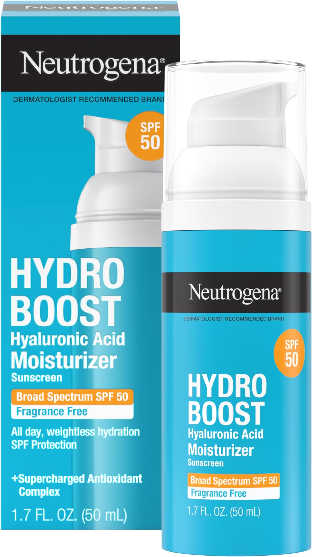 Hydro Boost Face Moisturizer SPF 50, 1.7 fl oz