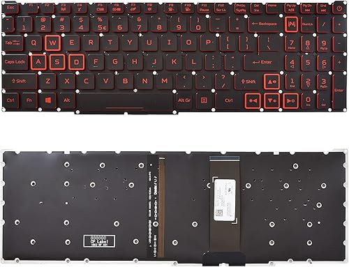 Clavier de Remplacement rétroéclairé Compatible pour Acer AN515-43 AN515-44 AN51