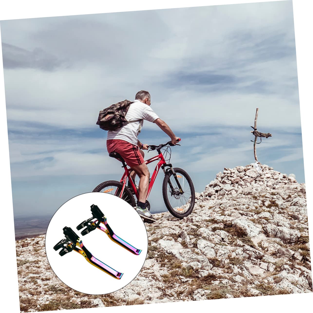SUPVOX Mango de Freno para Bicicleta de y Resistente Diseño de Aleación de Aluminio Compatible con Diversos para Reemplazo de Frenos