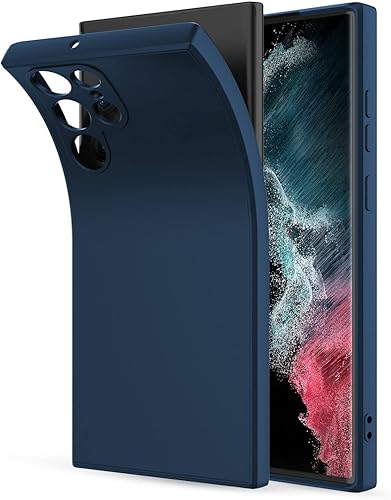 Miniatura 2 de Funda de teléfono para Samsung Galaxy S22 Ultra Slim de silicona para móvil, impermeable, con protección completa de cámara, azul marino