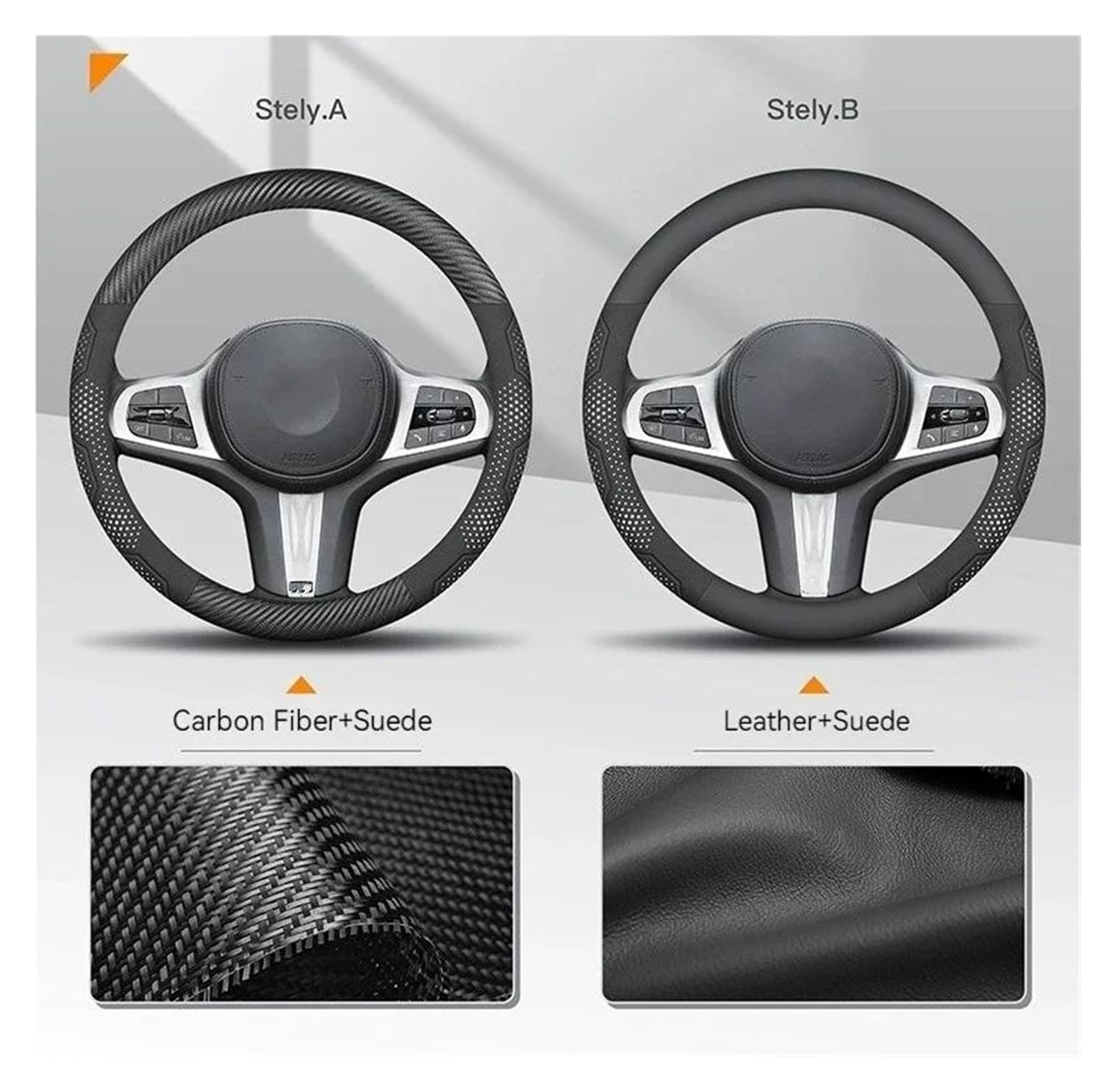 Volante Coche Funda para Volante De Coche para Suzuki para Baleno para Equator para Ciaz para Samurai para Ertiga Accesorios Funda De Volante