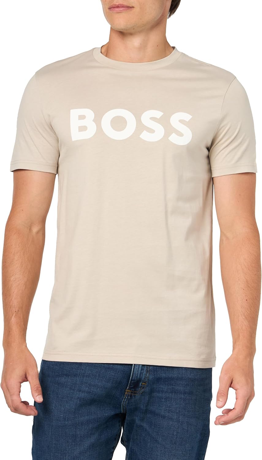 BOSS Mens Modern Bold Logo Stretch Jersey T-shirtT-Shirt