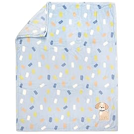 Plush Fleece Throw and Receiving Baby Blankets for Boys and Girls 30x36
