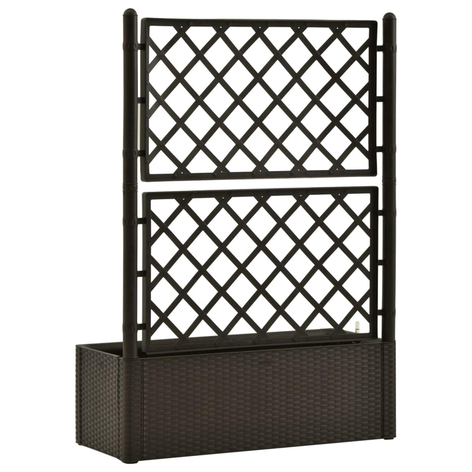 ShGaxin Arriate, Tavolo Da Coltivo, Orto Domestico, Coltivazione Di Piante Aromatiche, Arriate Da Giardino, con Traliccio e Sistema di Irrigazione Automatica Moca