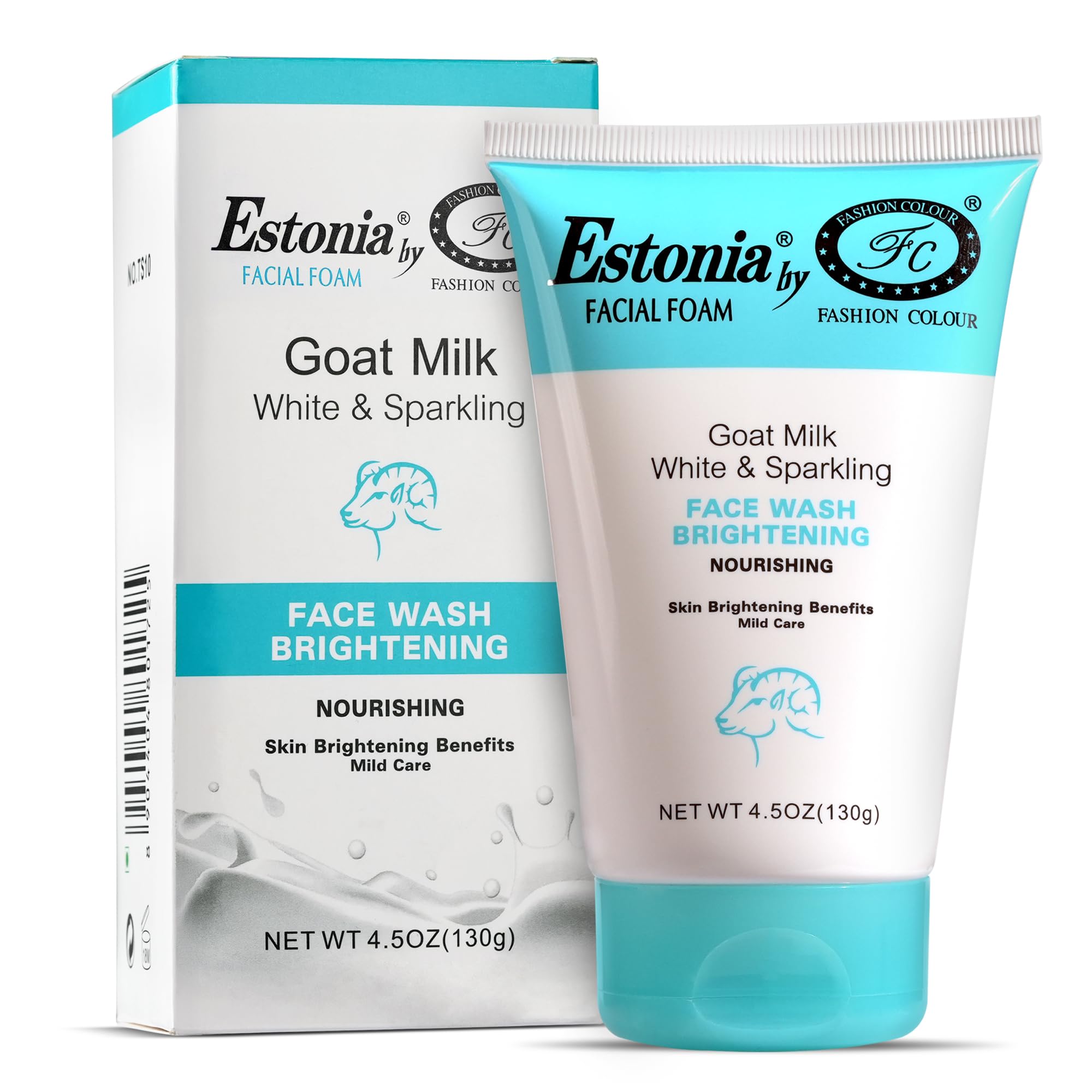 ESTONIA BY FASHION COLOUR Goat Milk Face Wash | Face Wash For Women | Sulphate And Paraben Free Face Wash | Suitable for All Skin Types | (130g)