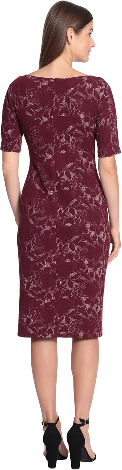 Maggy London Women's Sophisticated Arch Shoulder Sheath Career Workwear Office - Image 4