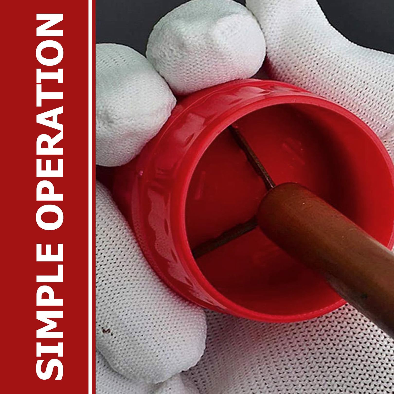 1Pcs Deburring Tool for Copper Pipe,Pipe Deburring Tool,Deburring Cutters Universal Pipe Reamer,External Deburrer Tool Tubing Chamfer Tool for 4-38mm plastic,copper pipes,PVC pipes or other hoses(Red) - Image 3