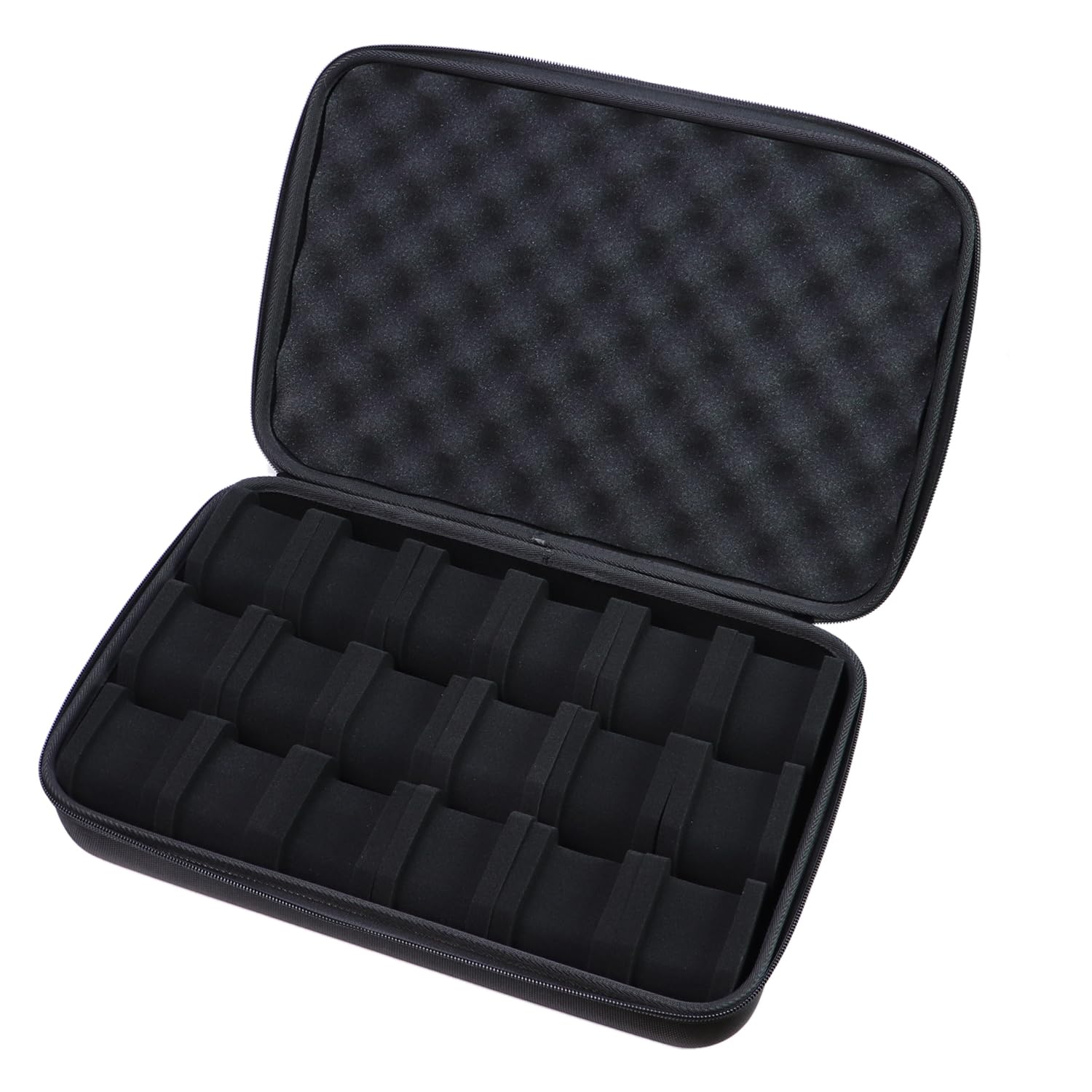 Kai Tian Uhrengehäuse aus EVA mit mehreren Schlitzen für Herren, elegante Uhrenbox mit mechanischem Zahlenschloss und Airtag-Halter für Privatsphäre 18 Fächern