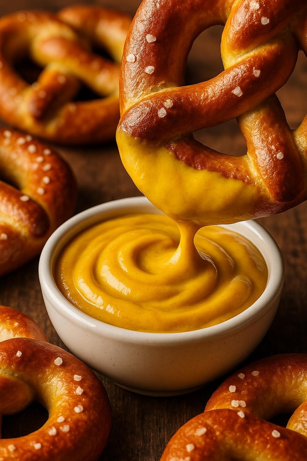 East Shore Sweet & Tangy Mustard | 6 Pack of 1.4 oz Mini Jars | No Salt Added, Gourmet Dipping Mustard for Pretzels, Sandwiches, Charcuterie Boards, Travel Packs & Gift Baskets