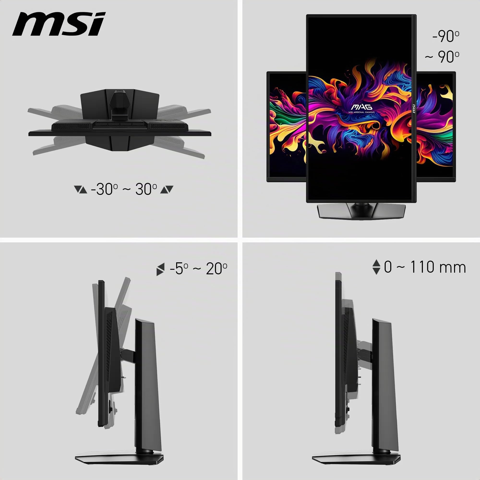 MSI MAG 272QP QD-OLED X24 écran Gaming 26,5" WQHD