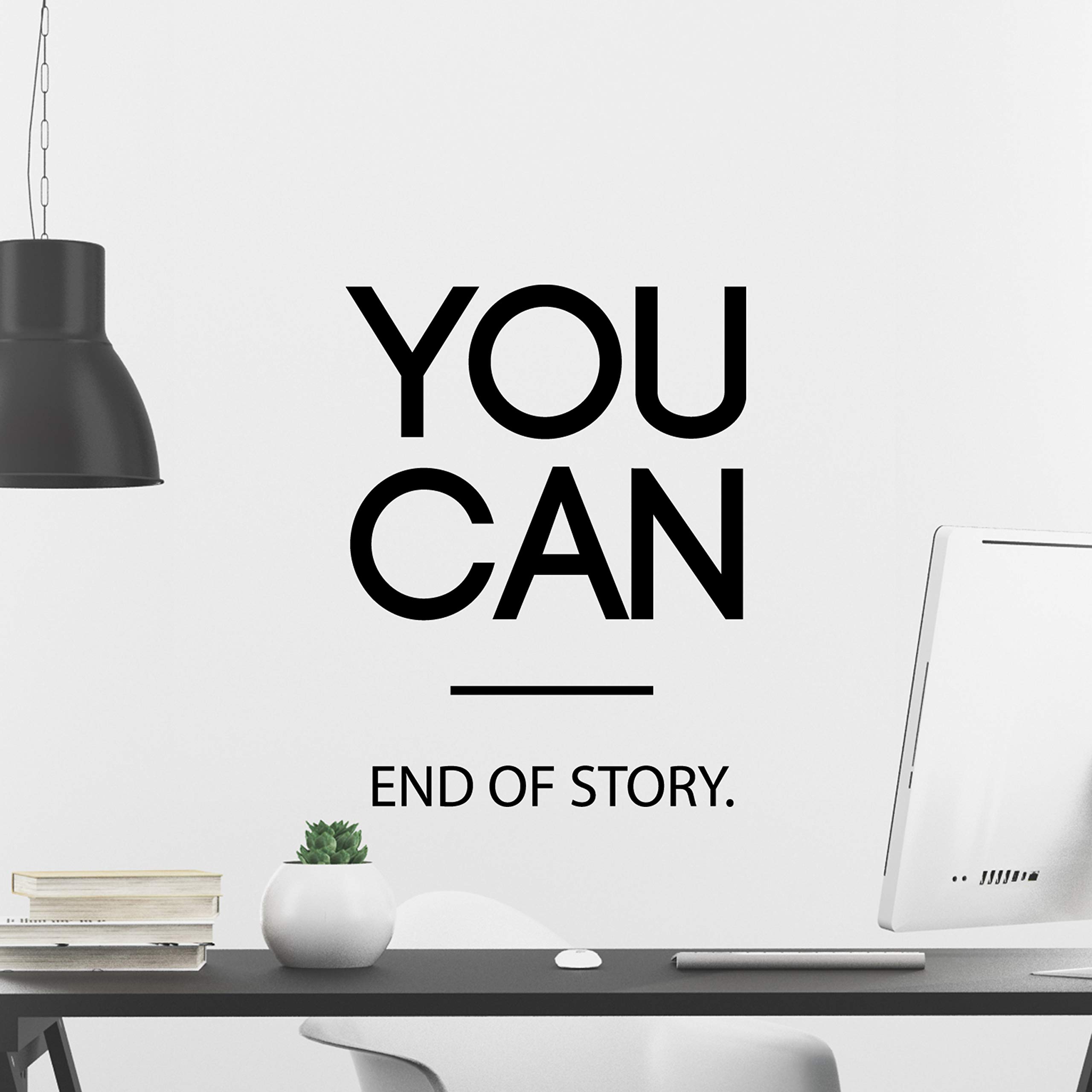 My Vinyl Story You CAN End of Story Wall Decal Inspirational Wall Decal ...