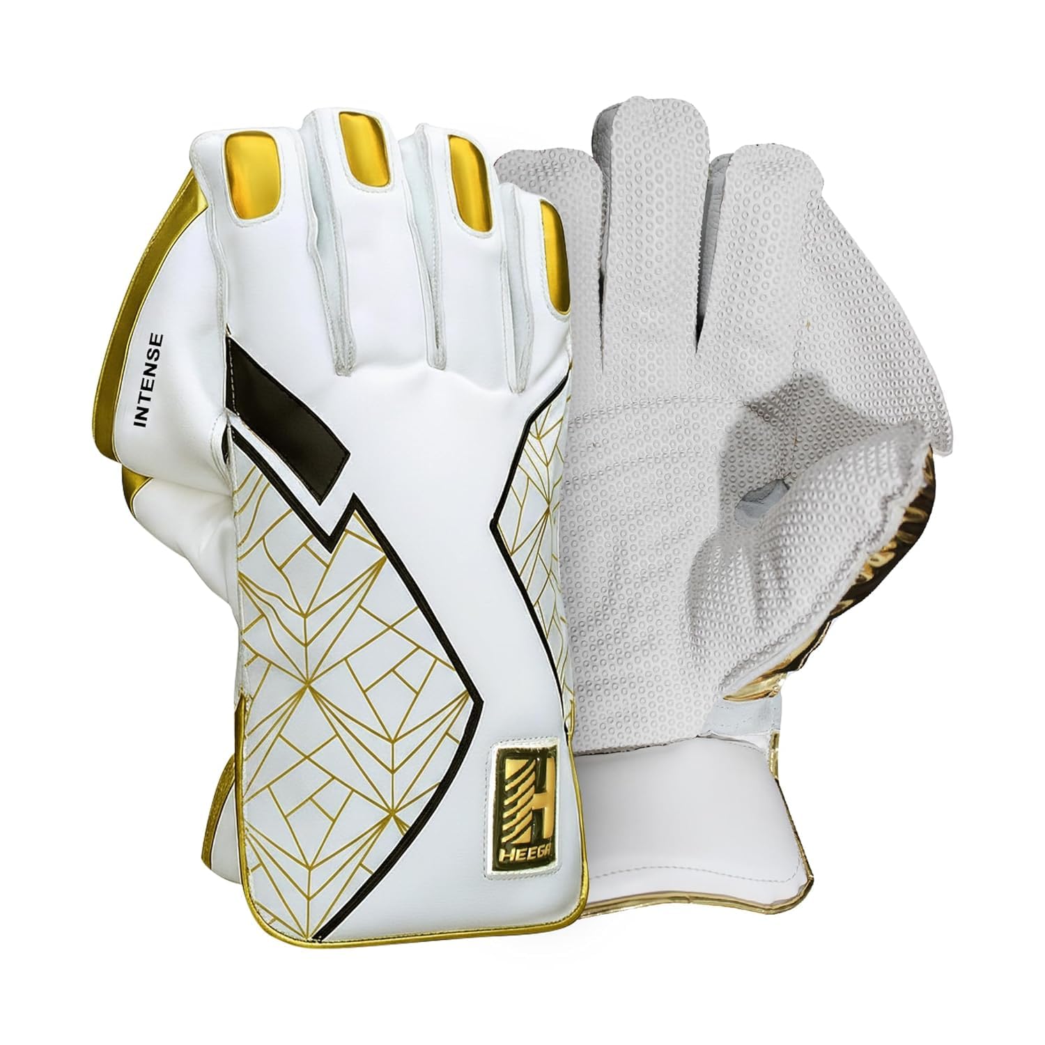 Heega Intense PU Leather Cricket Wicket Keeping Gloves | Size- Youth (Youth)-image-5