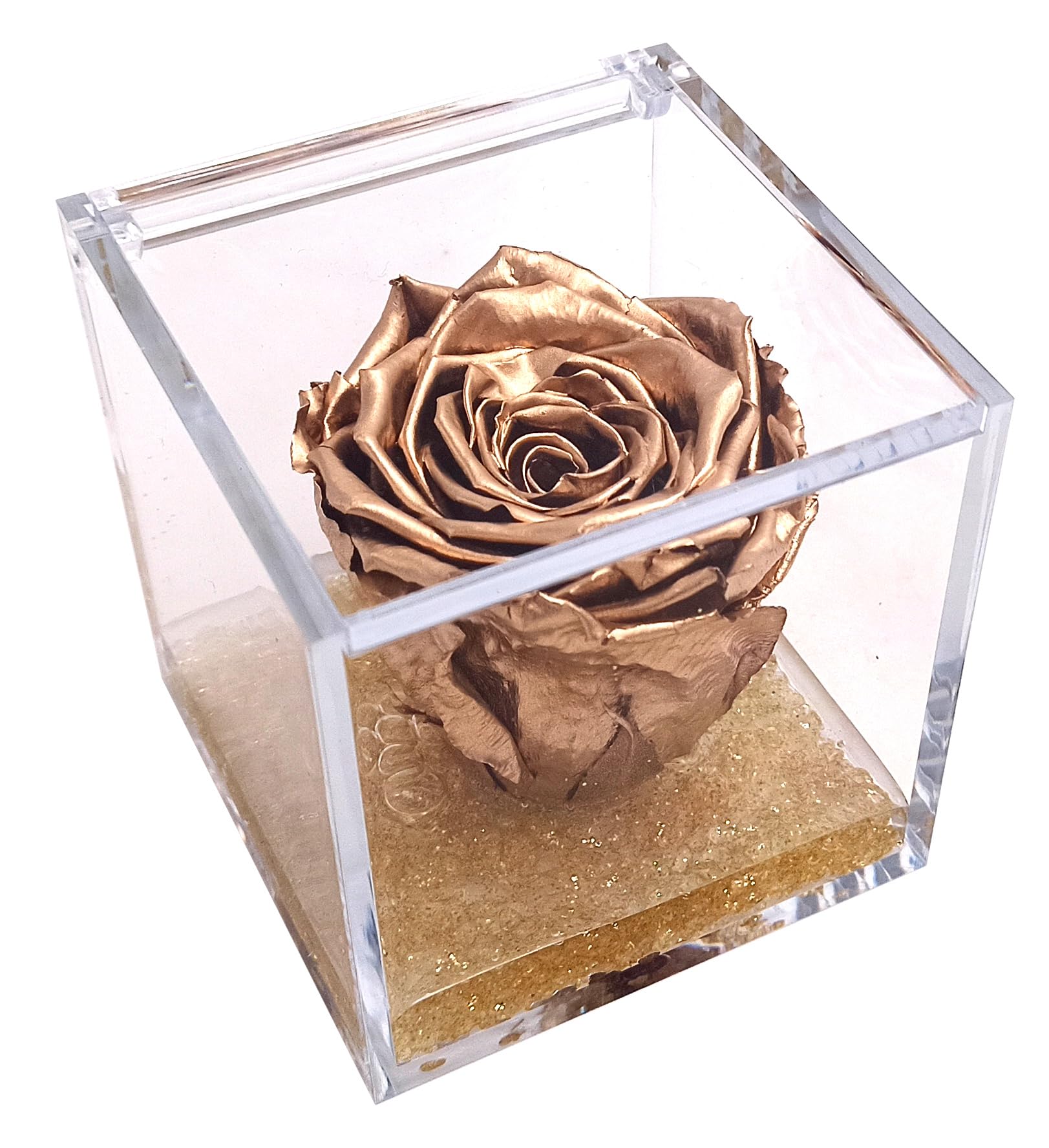 Rose parfumée éternelle Claudio Rosso : exprimez votre amour avec de l'or véritable
