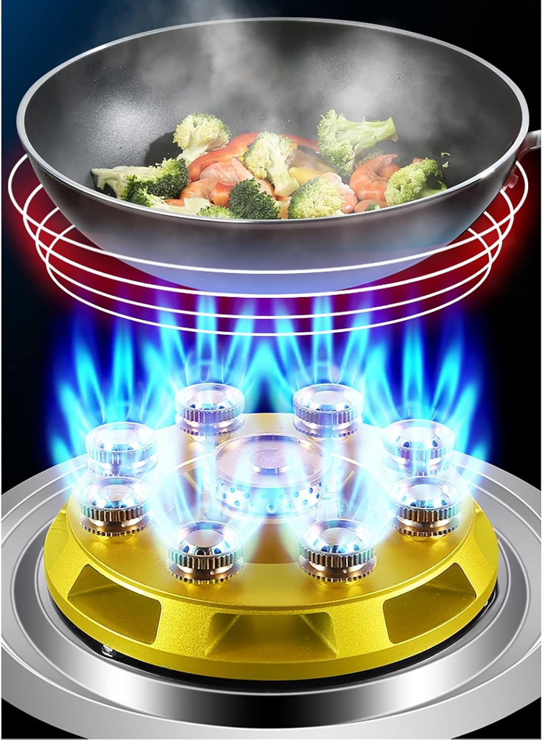 Burners Gas Hob gas hob 33CM Single Burner Stove NG/LPG Kitchen Cooking Black Glass Cooker(B,LPG)