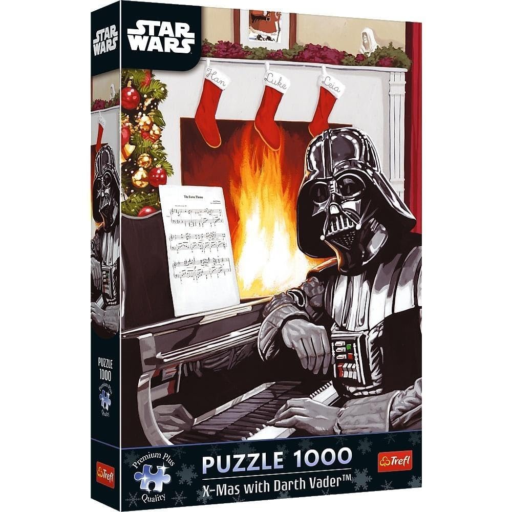 Trefl Premium Plus Quality Star Wars Christmas with Darth Vader Puzzle - 1000 Pieces, Favourite Heroes, for Adults and Children from 14 Years, Multicoloured, 12085
