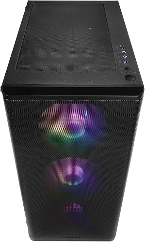Ryzen 7 Gaming PC 5700X 8X 4.6 GHz, 32 GB DDR4 RAM High Speed, 1TB M.2 SSD, RTX 5060 8 GB, Win 11 Pro - GamerPC for 1080P - 4