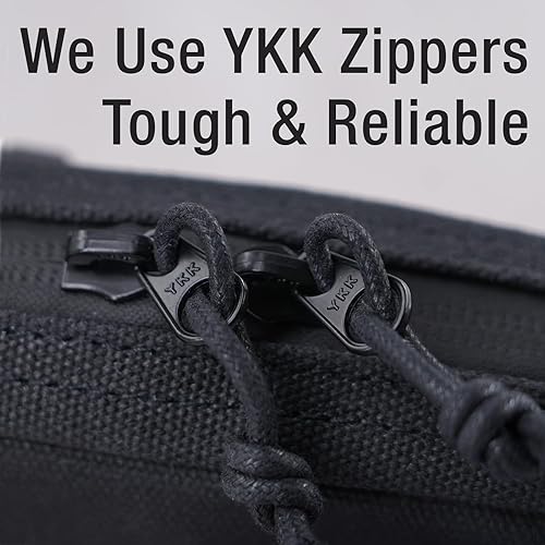 Miniatura 5 de Bolsa con cremallera para cinturón para hombres y mujeres, cremalleras YKK, bolsa para cinturón EDC para camping, senderismo, resistente al agua,