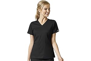 WonderWink Women's Four Pocket V-Neck Scrub Top