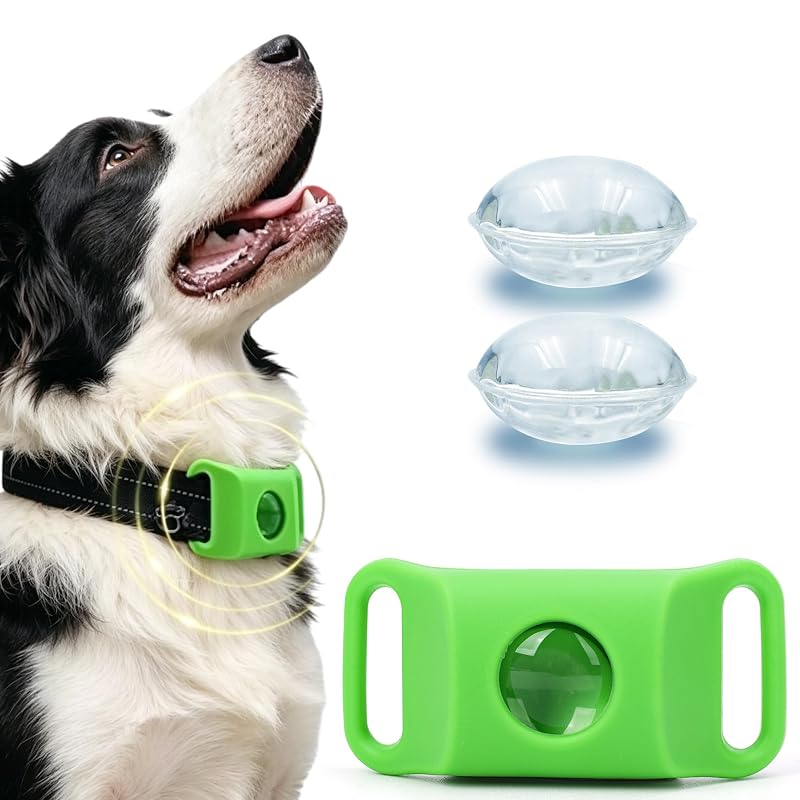 Pingente para Coleira de Cães com Óleos Essenciais, Refis e Aroma Herbal Verde Pifeea